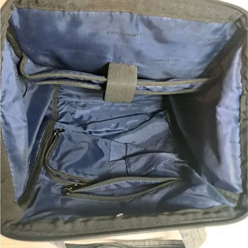Kenneth Cole Reaction Paddy Shack 15″ Laptop‑Tablet Backpack Bookbag Gray Bag